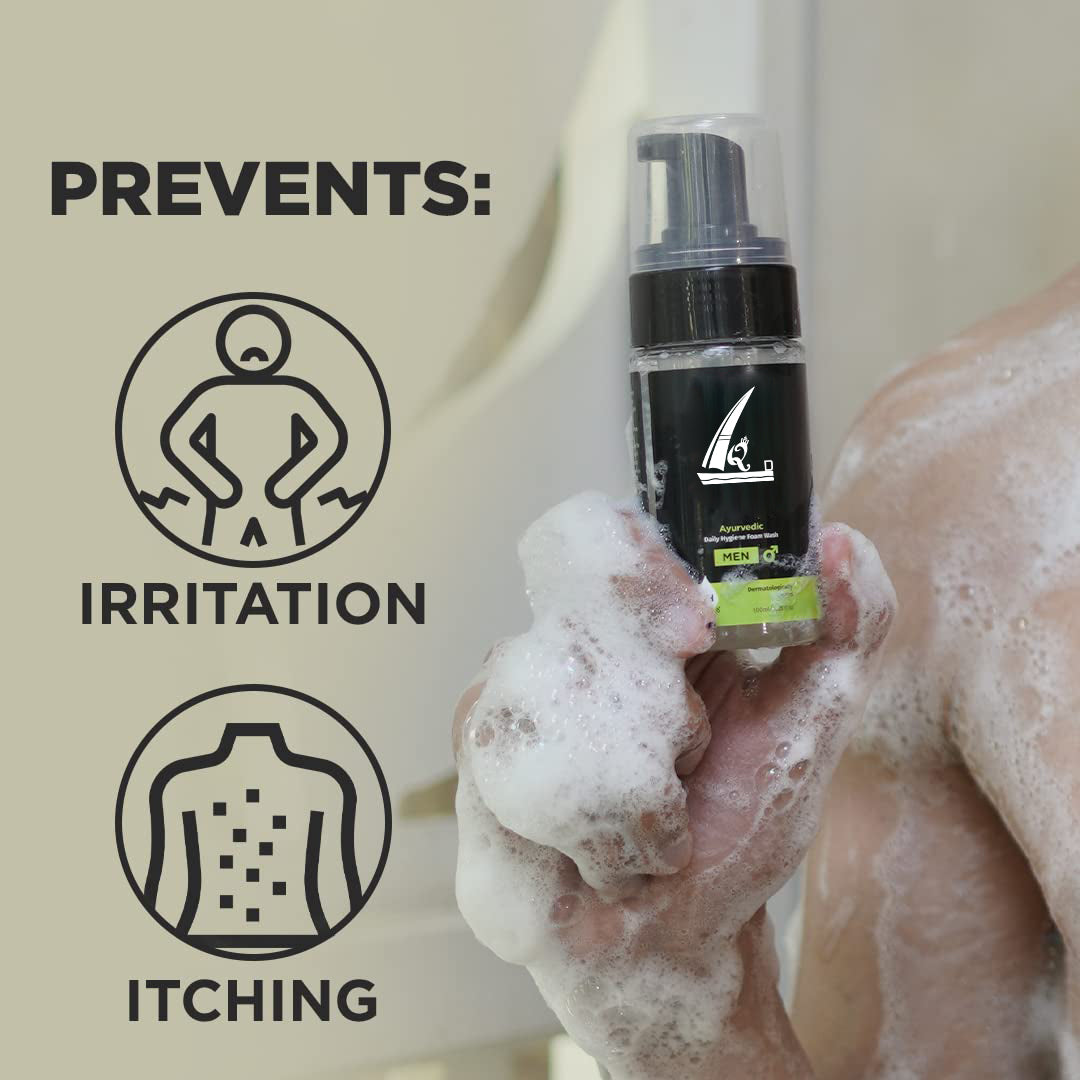 Prevents Itching Irritation Ph Balanced Foaming Private Part Cleaner Natural Soap Shower Gel Ball Men Intimate Wash