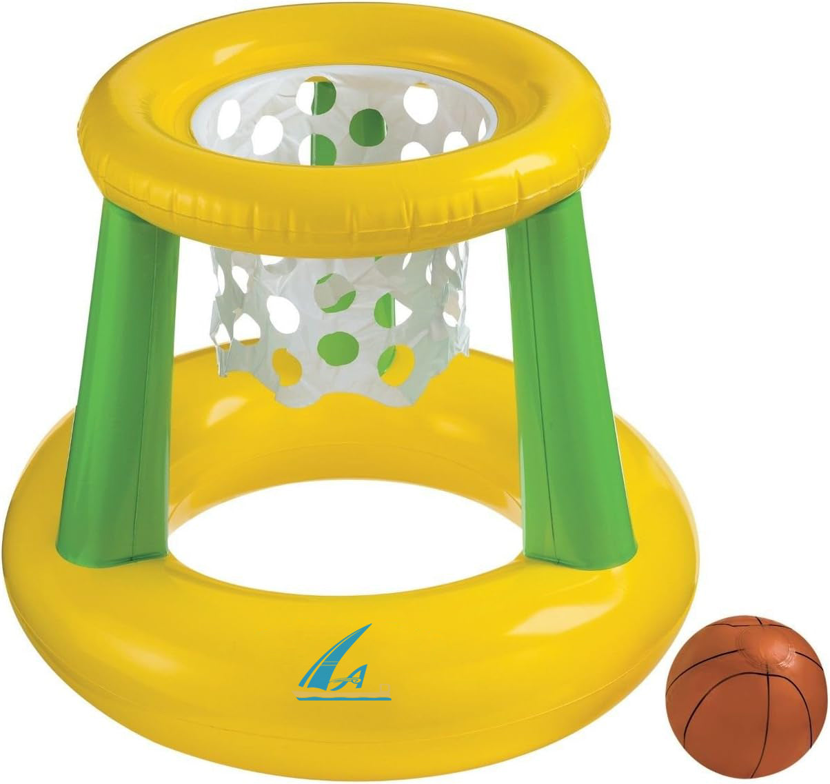 AAD - Inflatable Basketball Stand, Including Inflatable Pool Hoop and Basketball