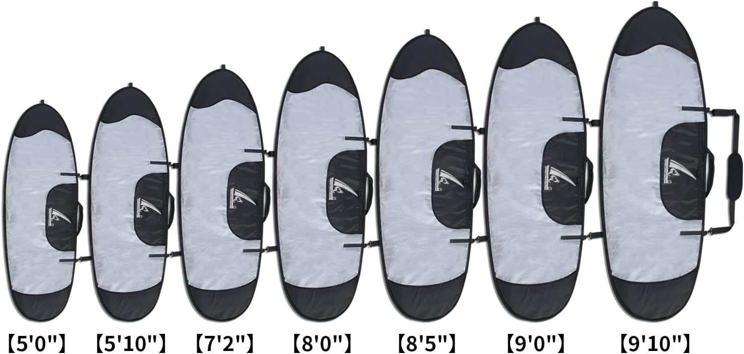 AQD Surfboard Cover and Surfboard Storage Bag for Outdoor Travel,5'0"-9'10" Surfboard Bag,Maximum Protection for Your Surfboard