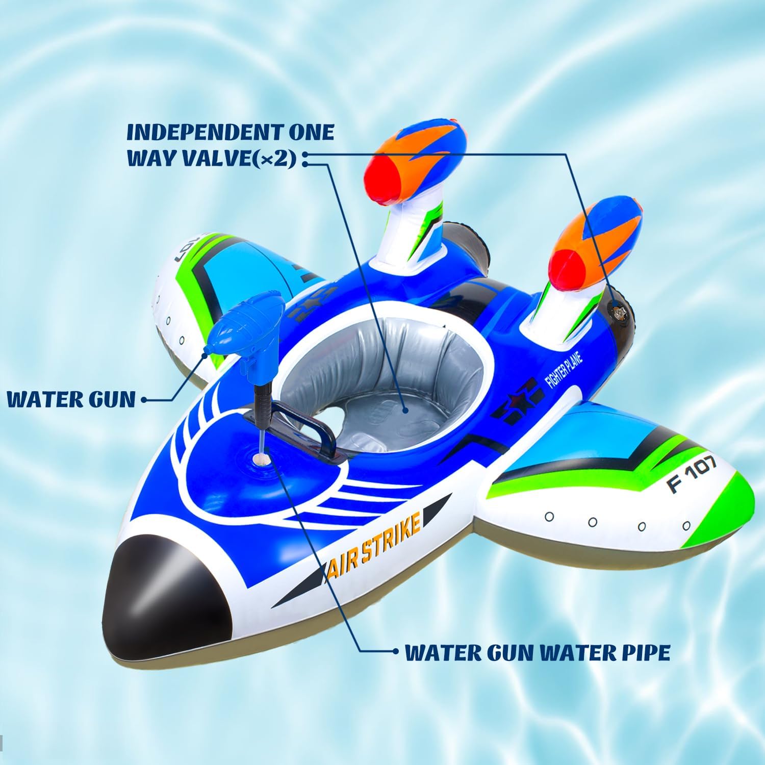 AAD-Inflatable Swimming Pool Inflatable Swimming Float Suitable for Children 1-4 Years Old Boys and Girls