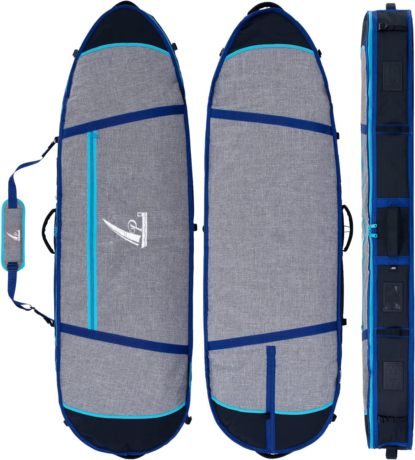 APD Surfboard Longboard Travel Bag Double for 2 Boards 6'0, 6'6, 7'0, 7'6, 8'0, 8'6, 9'0, 9'6, 10'0