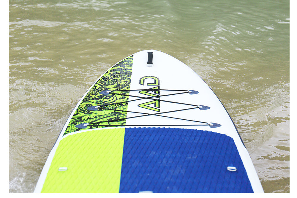 AAD Inflatable Stand Up Paddle Board 10.6X32X6 (Green)