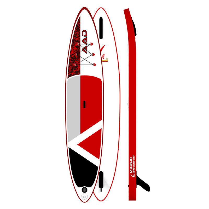 AAD Inflatable Stand Up Paddle Board 12.6X29X5 (Red)