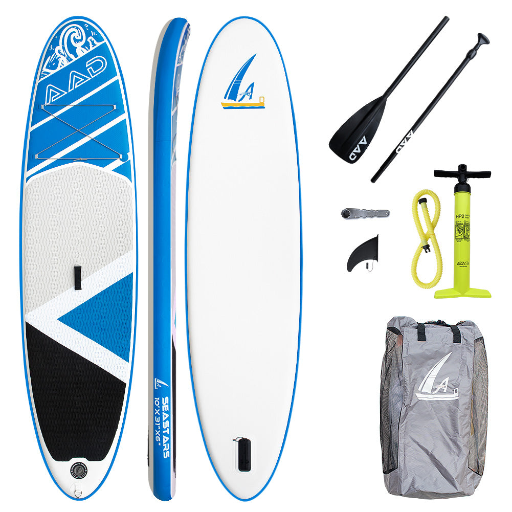 AAD Inflatable Stand Up Paddle Board 10X31X6 (Blue)