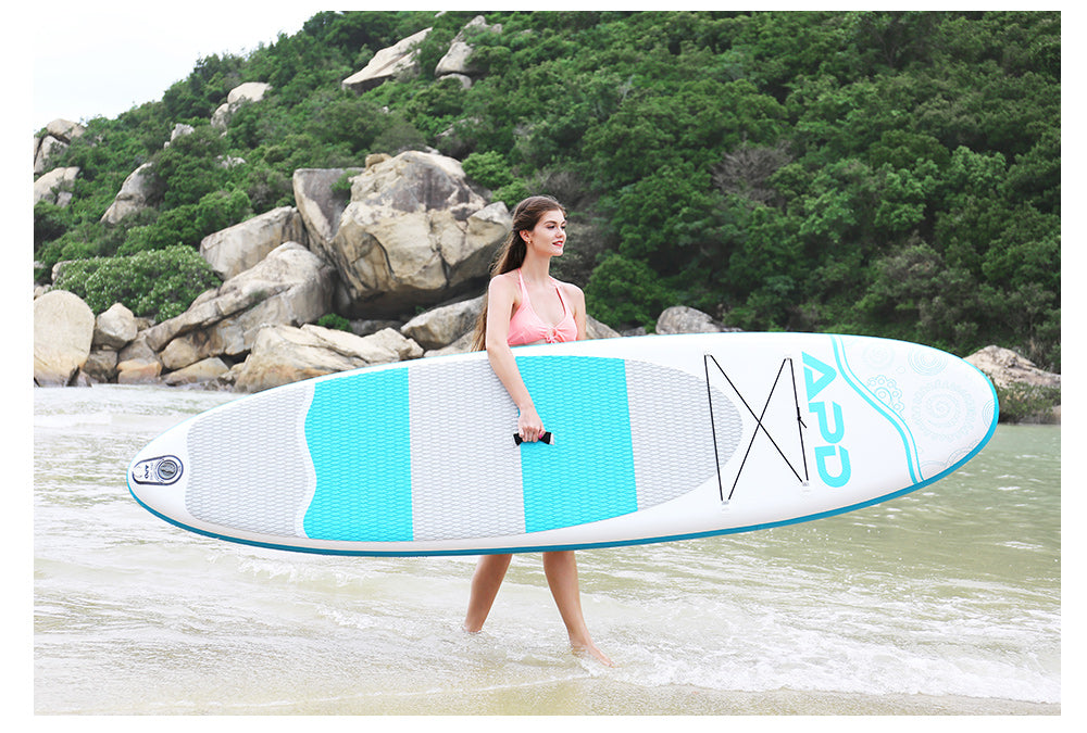 APD Inflatable Stand Up Paddle Board 10X30X6 (Blue)