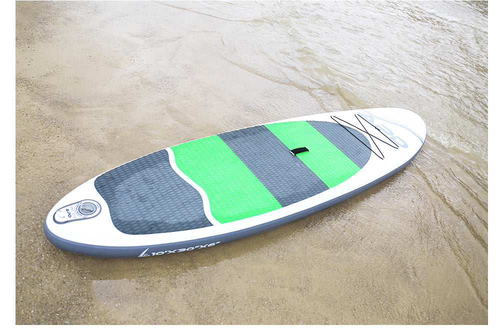 APD Inflatable Stand Up Paddle Board 10X30X6 (Green)