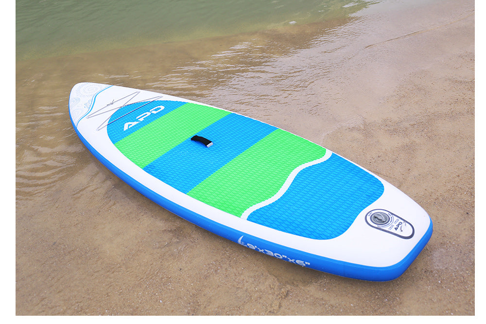 APD Inflatable Stand Up Paddle Board 9X30X6 (Green)