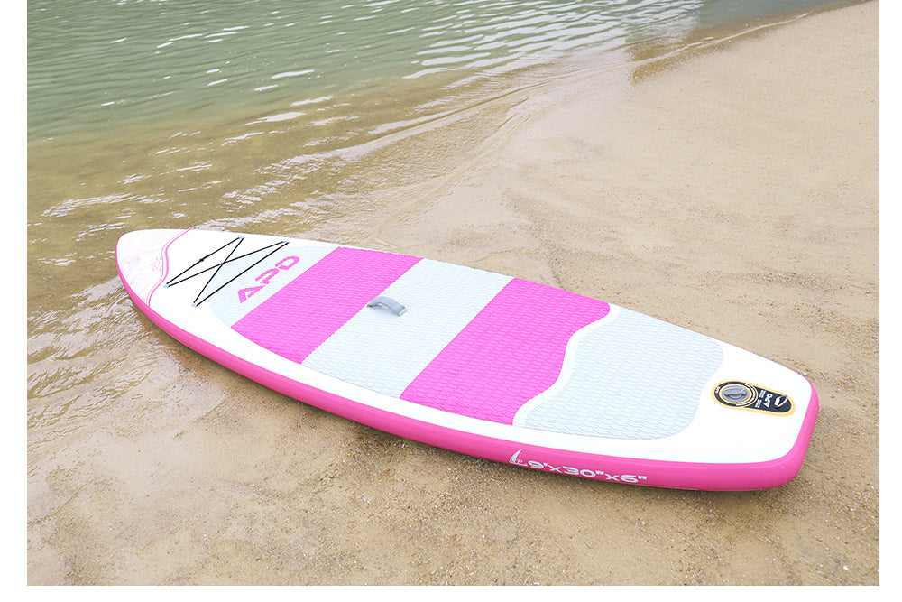 APD Inflatable Stand Up Paddle Board 9X30X6 (Pink)