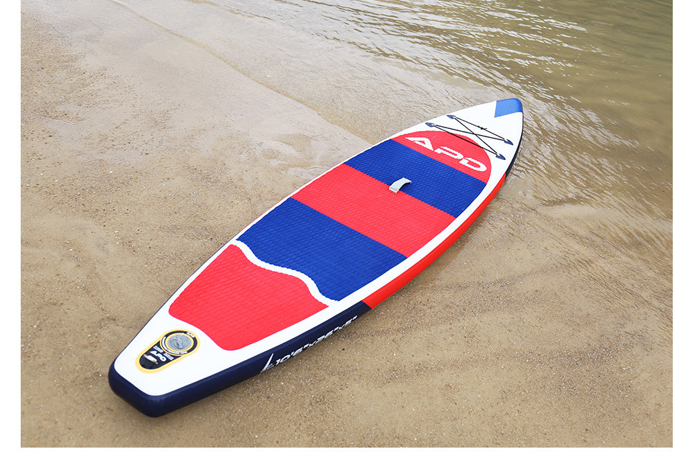 APD Inflatable Stand Up Paddle Board 10.6X26X5 (Red)