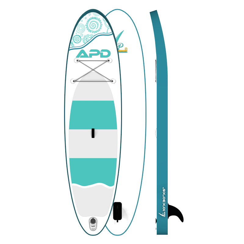 APD Inflatable Stand Up Paddle Board 10X30X6 (Blue)