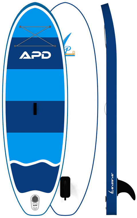 APD Inflatable Stand Up Paddle Board 8X29X6 (Blue)