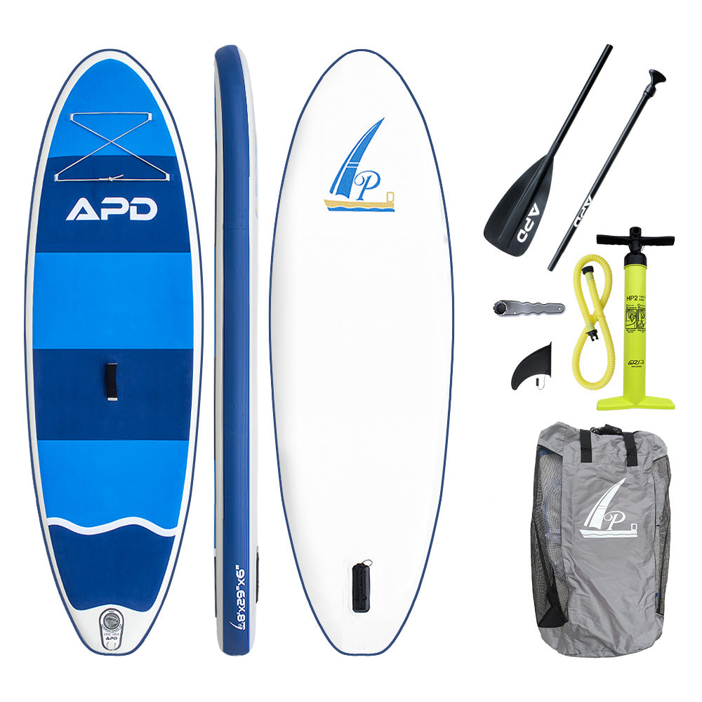 APD Inflatable Stand Up Paddle Board 8X29X6 (Blue)