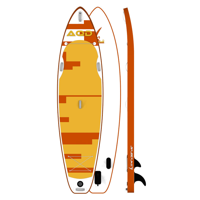 AQD Inflatable Stand Up Paddle Board 11.4X32X6 (Orange)