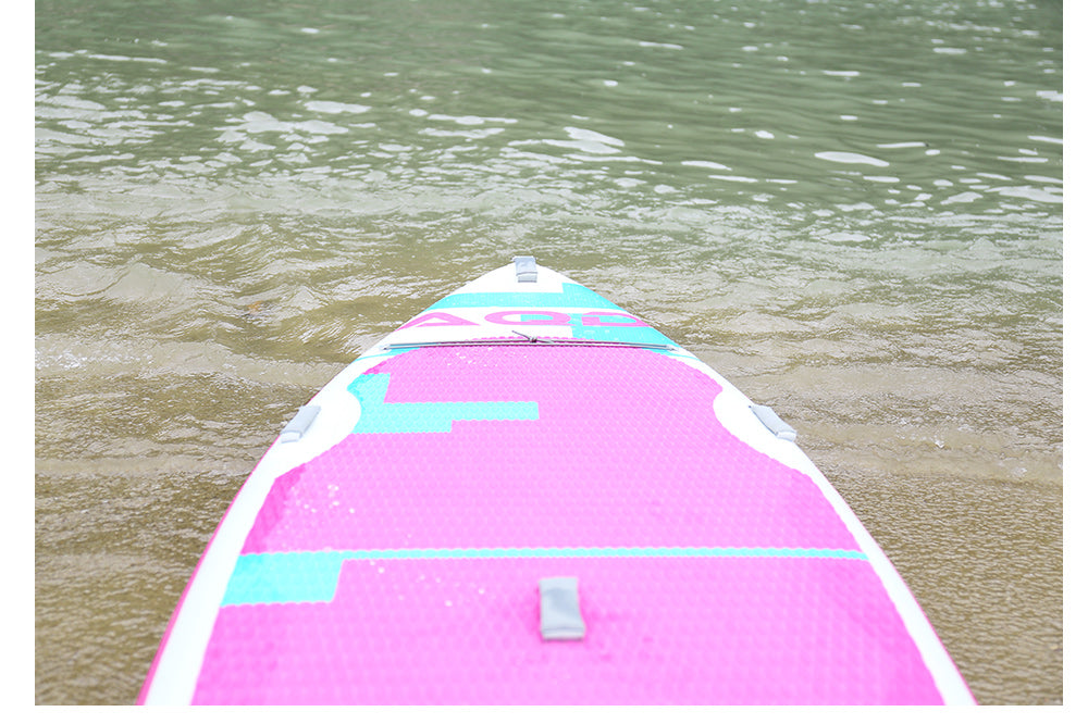 AQD Inflatable Stand Up Paddle Board 11.4X32X6 (Pink)