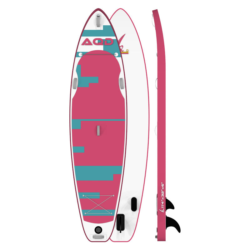 AQD Inflatable Stand Up Paddle Board 11.4X32X6 (Pink)