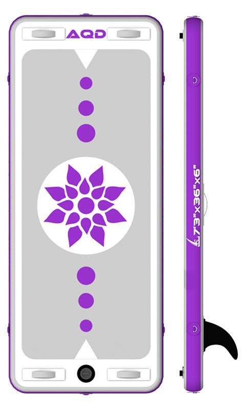 AQD Inflatable Stand Up Paddle Board 7.2X36X6 (Purple)