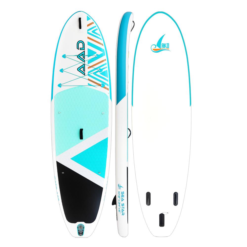 AKD SeaStar Stand Up Paddle Board 10'8” 325x86x15cm SUP Board 165kg/346L (Cyan)