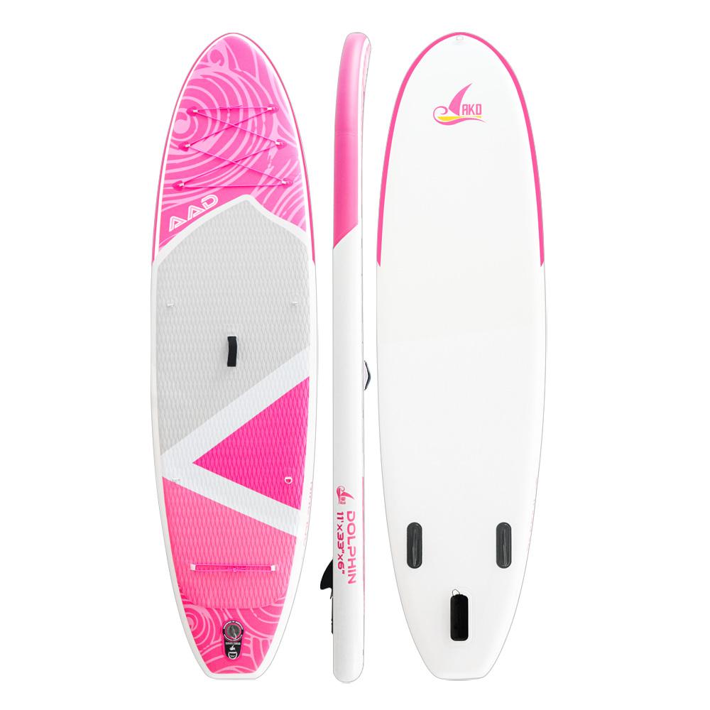 AKD DOLPHIN Stand Up Paddle Board 11' 335x83x15cm SUP Board 170kg/346L (Pink)