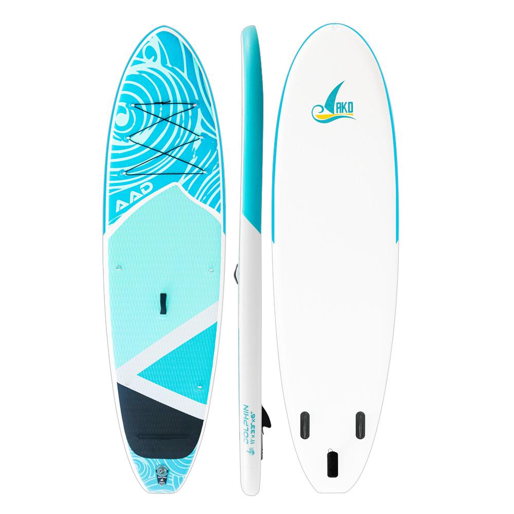 AKD DOLPHIN Stand Up Paddle Board 11' 335x83x15cm SUP Board 170kg/346L (Cyan)