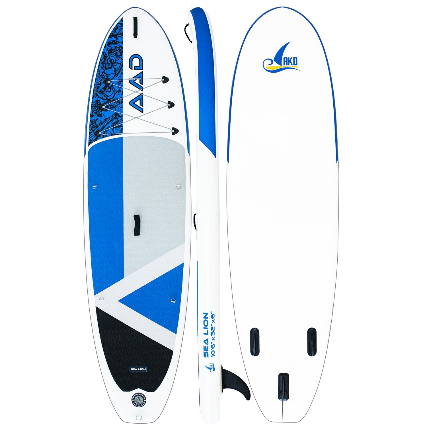 AKD SeaLion Stand Up Paddle Board 10'6 "320x81x15cm SUP Board 150kg / 318L (Blue)